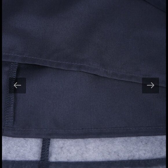 NWT Blue Color Block Short Sleeve Midi Dress Large - Picture 6 of 11